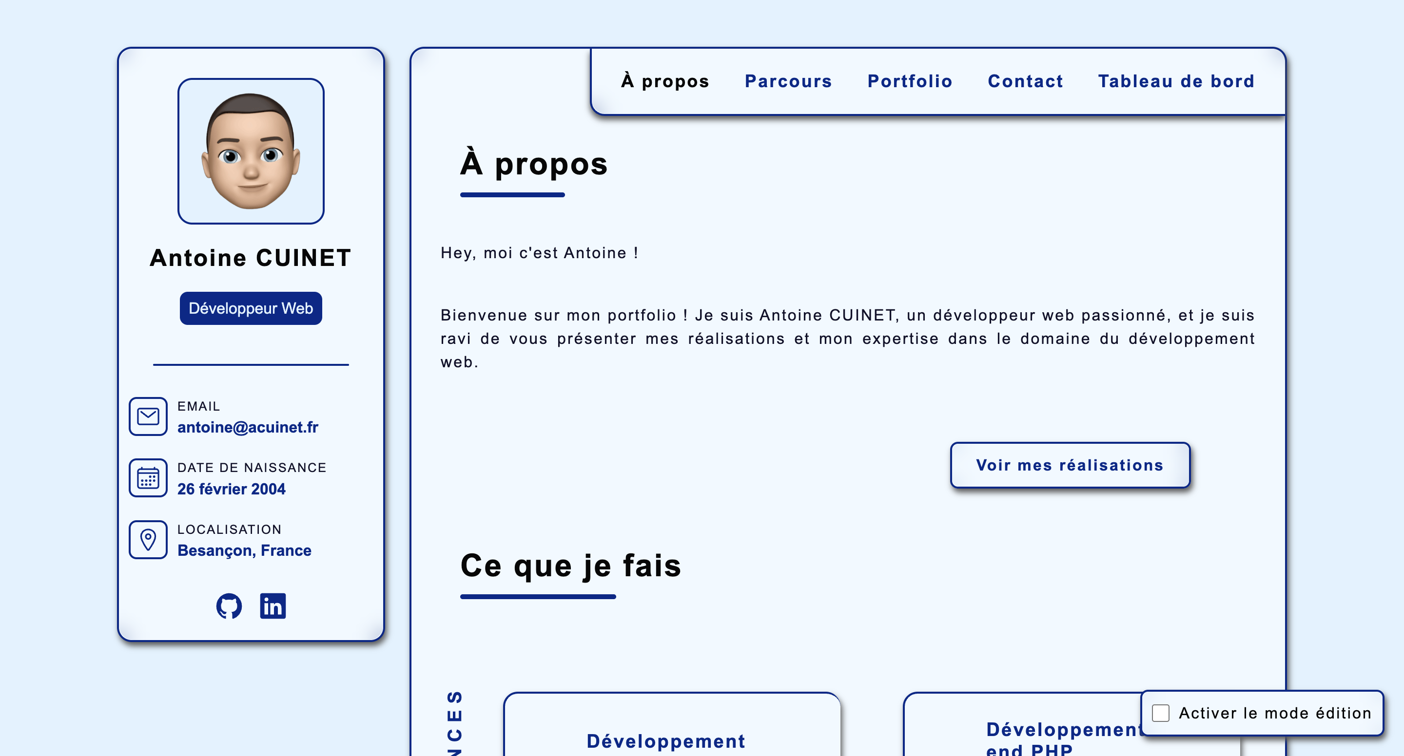 Nouveau portfolio